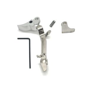 ⚡ New: Race GLOCK FRT V2 6061 ALUMINUM TRIGGER BAR KIT, SILVER CURVE, GEN 1 2 3 4, 9mm, .40, .357